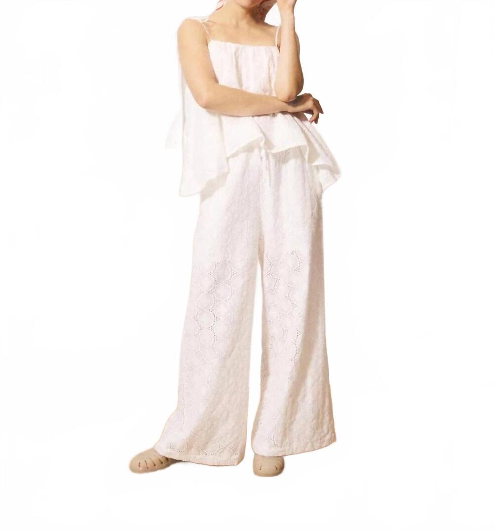 NEW FRNCH women's samuele top in white